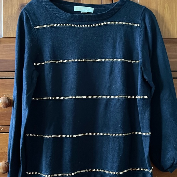 Woman’s Michael Kors Navy Blue Sweater Size L - Picture 1 of 3